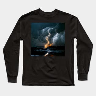 Stormy Night at Sea Long Sleeve T-Shirt